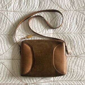 GUCCI Vintage 1970s Authentic Suede and Leather Purse